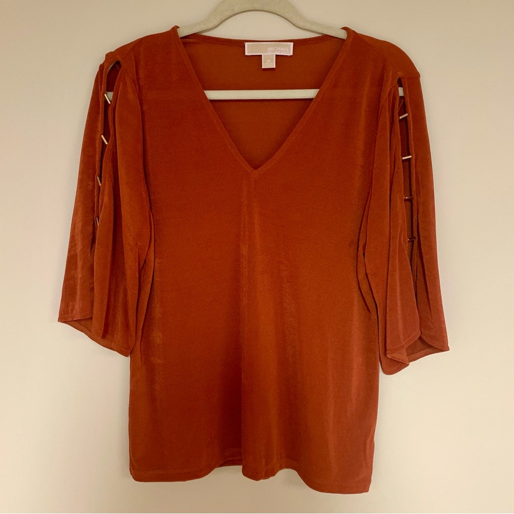 Michael Kors Orange Blouse